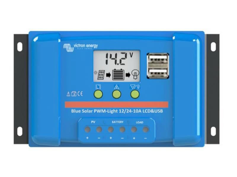Controler solar PWM Victron Energy 10A LCD a USB 12V/24V