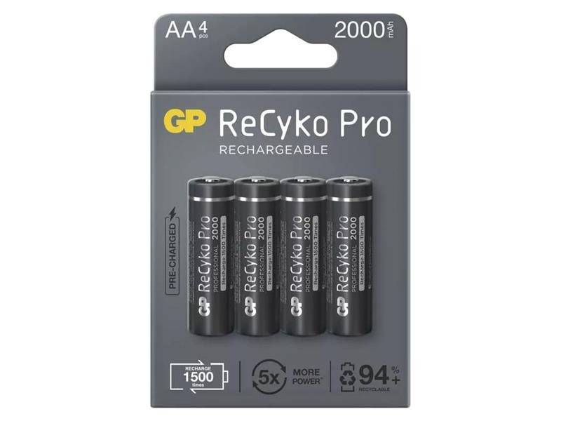 Baterie aa (r6) reîncărcabilă 1,2v/2000mah gp recyko pro 4ks