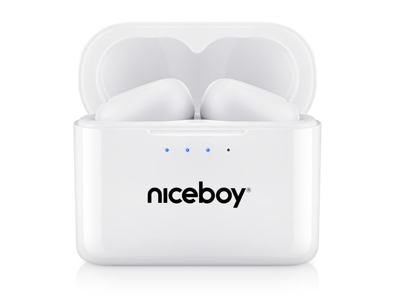 Căști Bluetooth NICEBOY HIVE Podsie 2021 POLAR WHITE