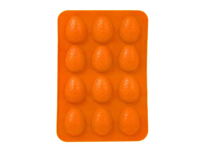 Forma de copt ORION Eggs 12 silicon portocaliu