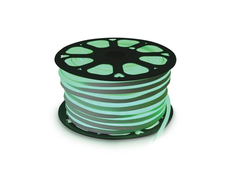 LED neon flexi cablu 230V 120LED/m 12W/m verde 1m