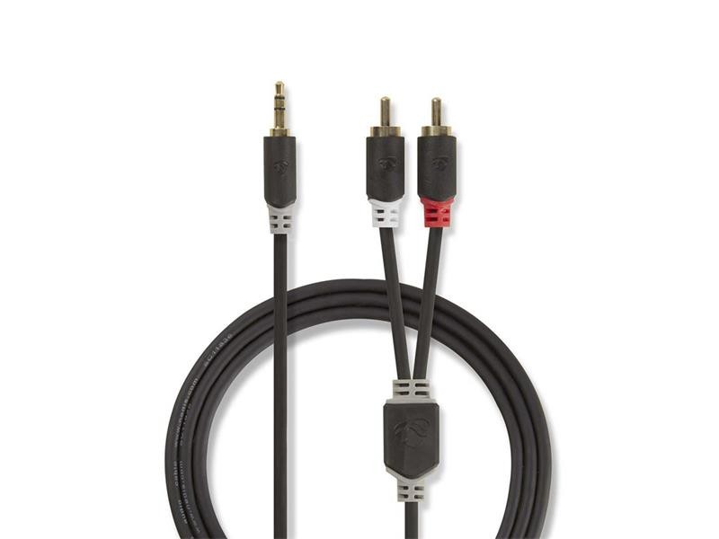 Cablu NEDIS JACK 3.5 stereo/2xCINCH 5m