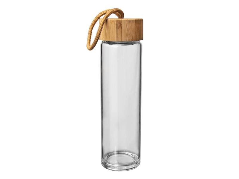 Sticla de apa orion sticla / bambus 0,45l