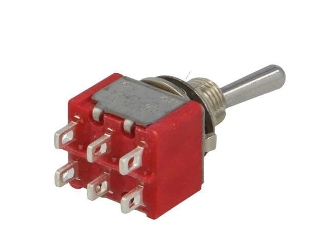 Întrerupător: basculant Poziţii:2 DPDT ON-ON 2A/250VAC 1MD1T1B1M1QE - imagine 6
