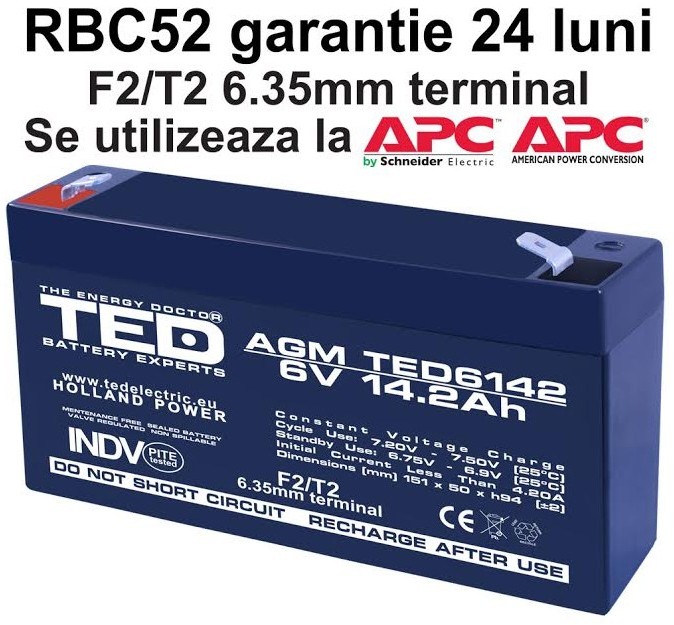 Acumulator UPS compatibil APC RBC52 RBC 52