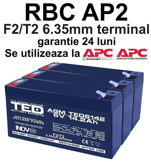 Ted Electric Acumulatori ups compatibili apc ap2 ap 2