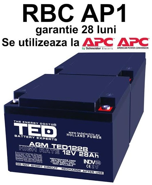 Acumulatori UPS compatibili APC AP1 AP 1