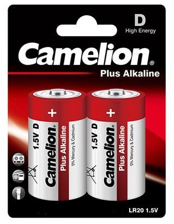 Baterie Camelion Plus Alkaline D R20 1,5V alcalina set 2 buc.