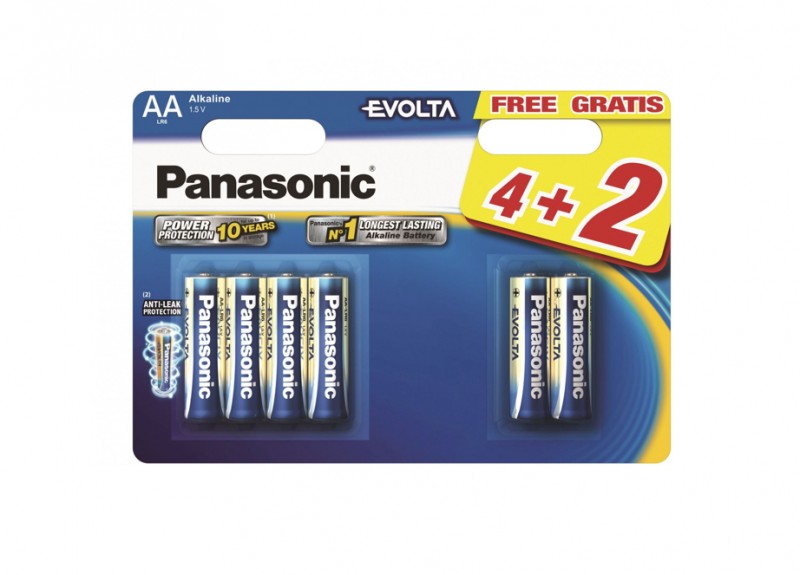Baterie Panasonic Evolta AA R6 1,5V alcalina LR06EGE/6BP set 6 buc.