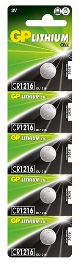 Baterie GP Batteries CR1216 3V litiu blister 5 buc.