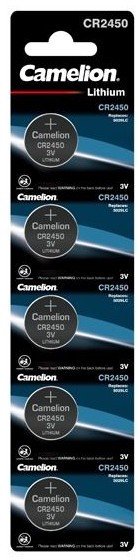 Baterie camelion cr2450 3v litiu blister 5 buc.
