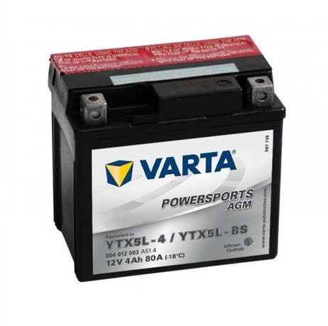 Baterie Moto Varta AGM 12V 4Ah 80A YTX5L-BS