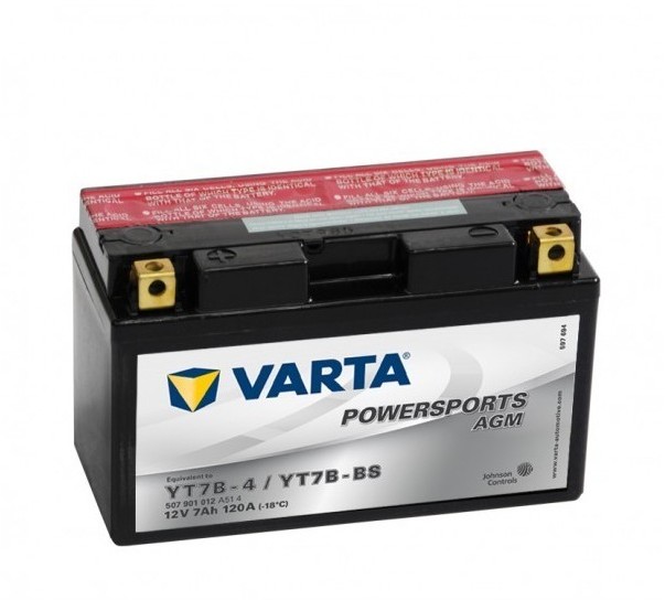Baterie Moto Varta AGM 12V 7Ah 120A YT7B-BS borna inversa