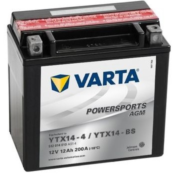 Baterie Moto Varta AGM 12V 12Ah 200A YTX14-BS borna inversa