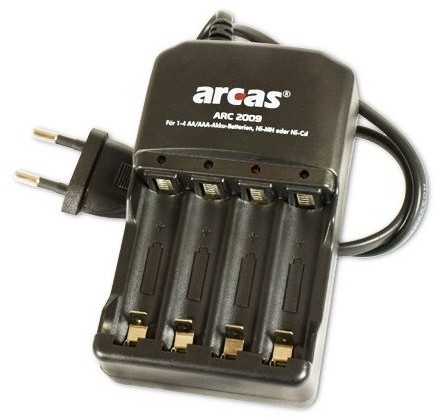 Incarcator Arcas pentru acumulatori AA R6/AAA R3 Ni-MH/Ni-CD ARC2009
