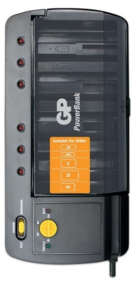 Incarcator Universal GP PB320GS pentru acumulatori AA / AAA /C /D si 9V Ni-MH