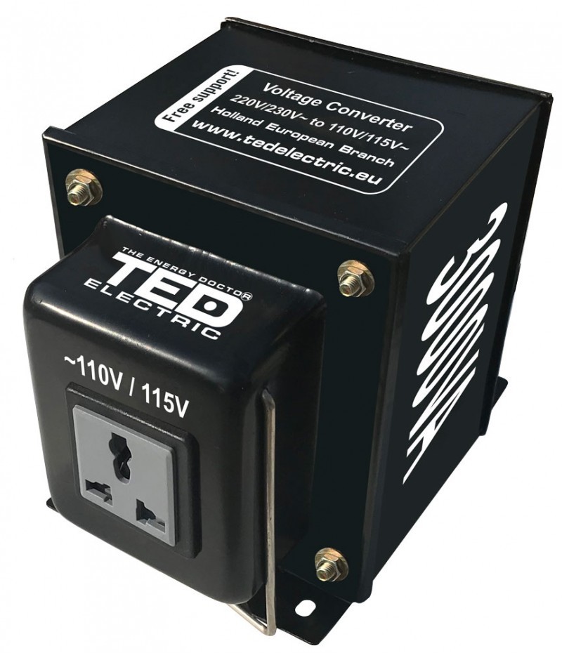 Transformator 230-220V la 110-115V 3000VA reversibil TED110REV-3000VA