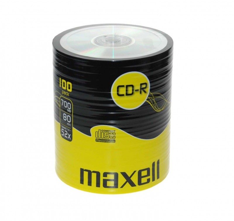 CD-R Maxell 700 Mb 80 min. 52X 100 discuri 624037