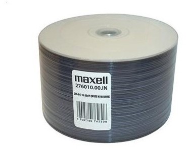 DVD-R Maxell Printabil 4,7 Gb 120 min. 16X 50 discuri 276010