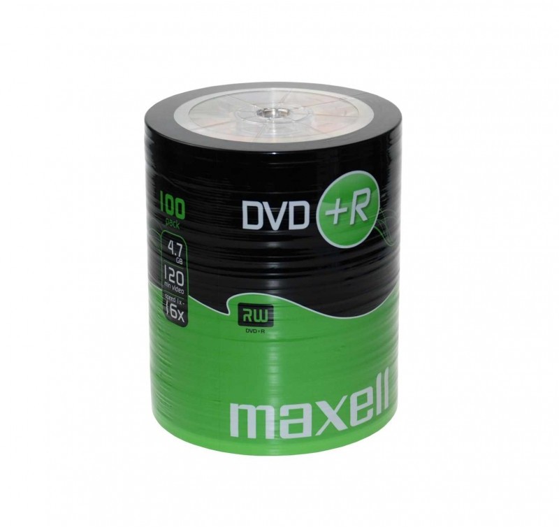 DVD+R Maxell 4,7 Gb 120 min. 16X 100 discuri 275737