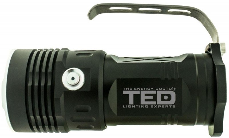 Lanterna metalica TED Electric 3 LED-uri CREE 30W include 4 acumulatori 18650 Li-Ion si cablu de incarcare micro USB HL-L2-03TED