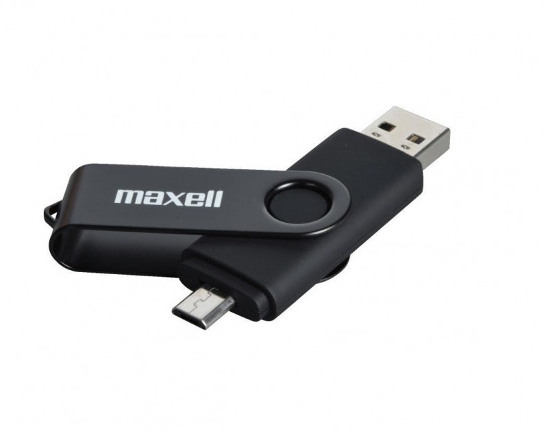 Memory stick maxell dual 32 gb usb 2.0 + micro usb otg