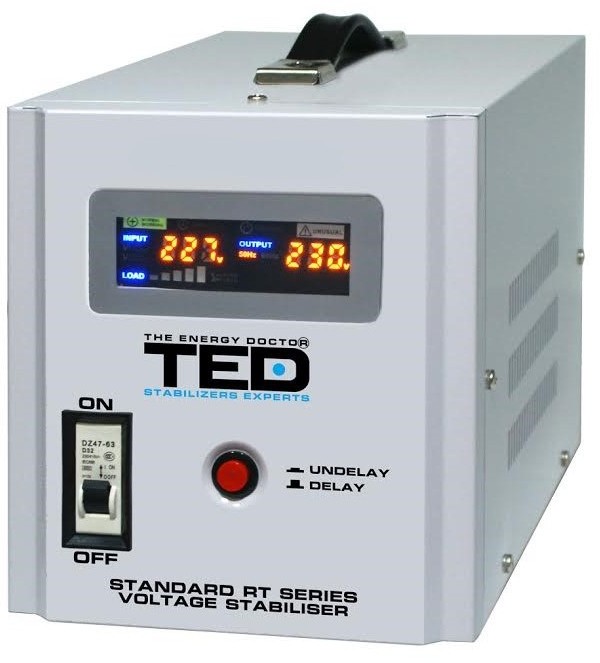 Stabilizator de tensiune AVR 5000VA / 3000W cu relee TED Electric