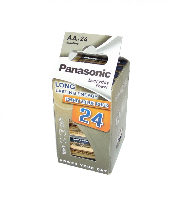 Baterie Panasonic Everyday Power AA R6 1,5V alcalina cutie 24 buc. LR6EPS/24CD