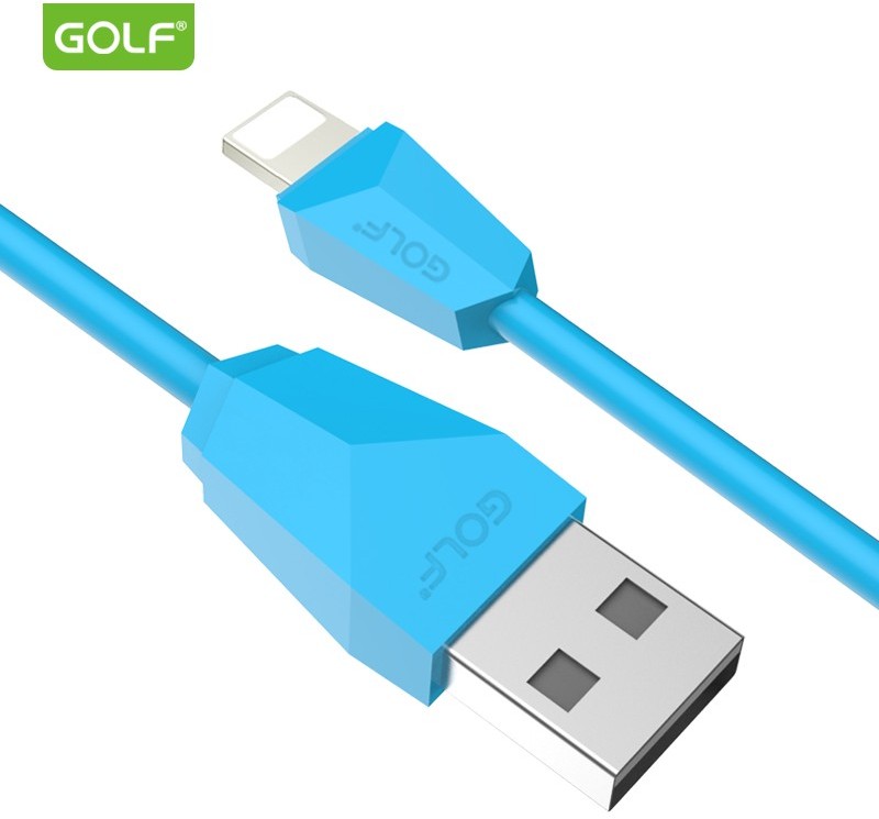 Cablu USB iPhone Lightning Golf GC-27i Diamond Sync ALBASTRU