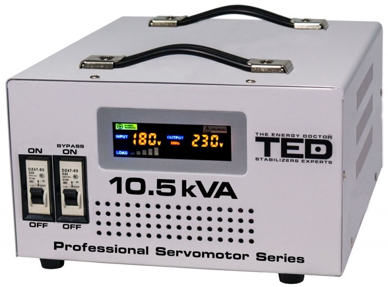 Stabilizator de tensiune cu servomotor 10500VA / 6000W TED Electric
