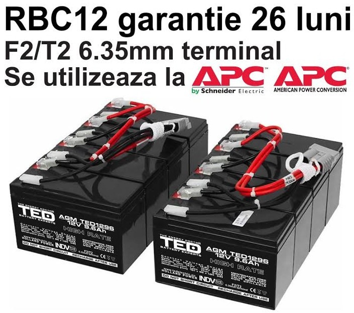 Acumulatori UPS compatibili APC RBC12 RBC 12