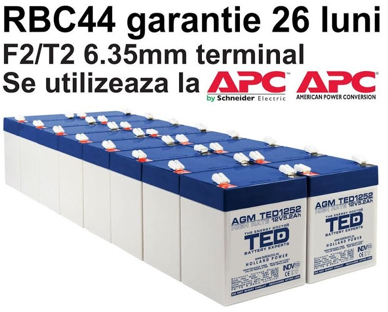 Acumulatori UPS compatibili APC RBC44 RBC 44
