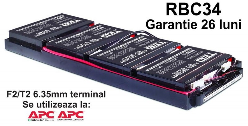 Acumulatori UPS compatibili APC RBC34 RBC 34