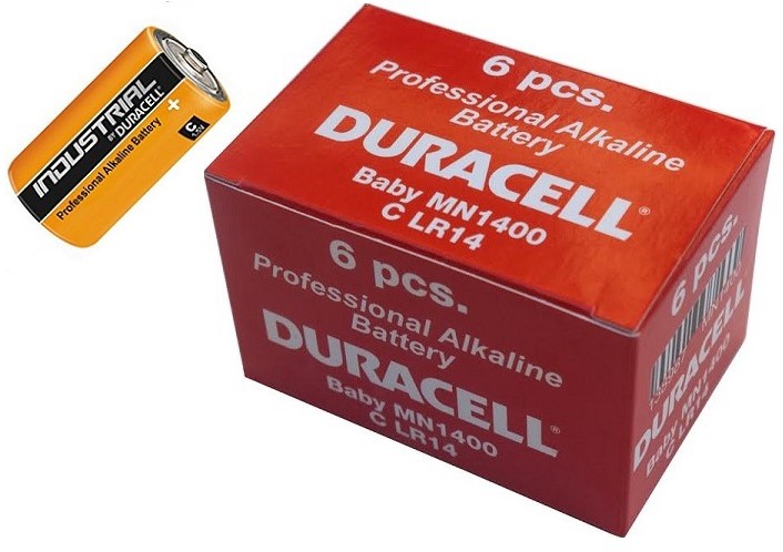 Baterie duracell professional industrial c r14 1,5v alcalina cutie 6 buc.