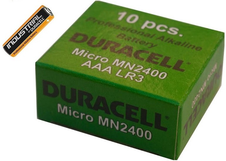 Baterie Duracell Professional Industrial AAA R3 1,5V alcalina cutie 10 buc.