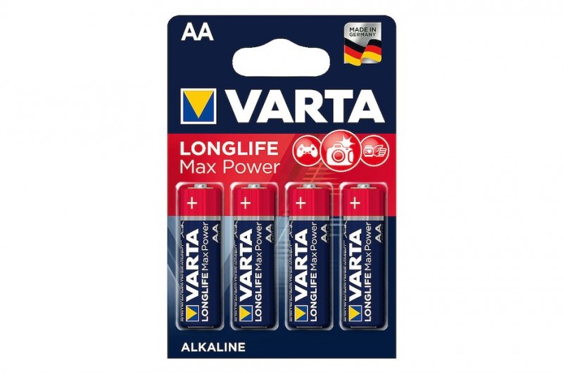 Baterie Varta LongLife Max Power AA R6 1,5V alcalina set 4 buc.