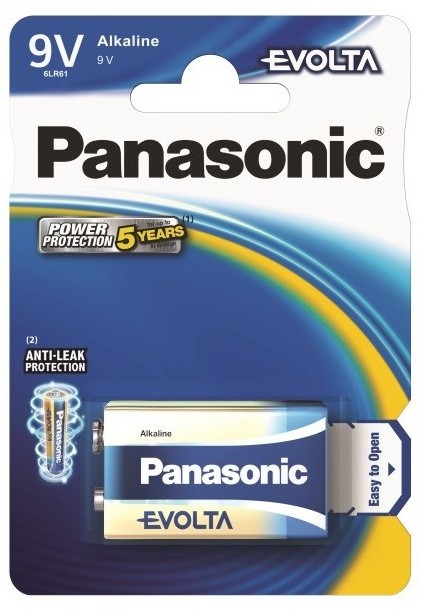 Baterie Panasonic evolta 9v 6f22 6lr61 alcalina 6lr61ege/1bp set 1 buc.