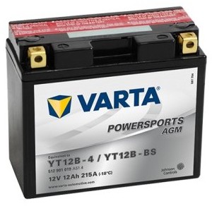 Baterie Moto Varta AGM 12V 12Ah 215A YT12-BS borna inversa