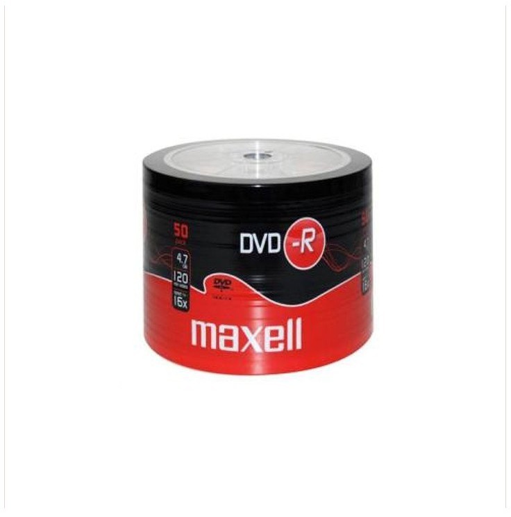 Dvd-r maxell 4,7 gb 120 min. 16x 50 discuri 275732