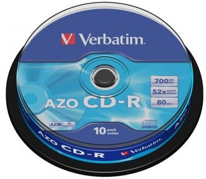 CD-R Verbatim 700 Mb 52X 80 min. 10 discuri 43725