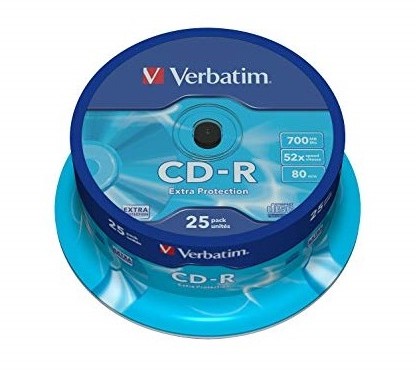 CD-R Verbatim Full Printabil 700 Mb 52X 80 min. 25 discuri 43309