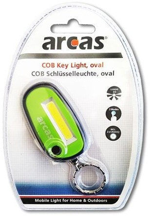 Lanterna breloc Arcas 1 LED COB Key Light oval diverse culori blister