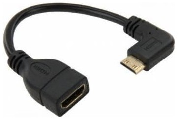 Cablu HDMI mama la HDMI tata mufa 90 grade 0,1 metri TED Electric