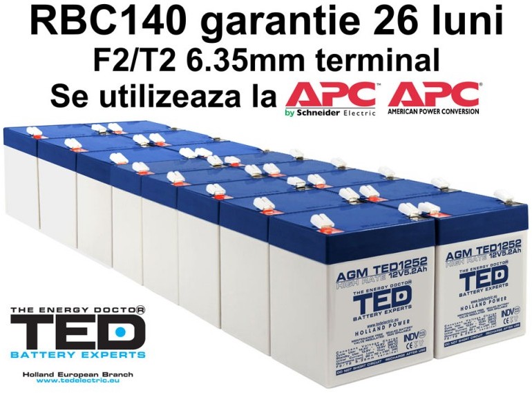 Acumulatori UPS compatibili APC RBC140 RBC 140