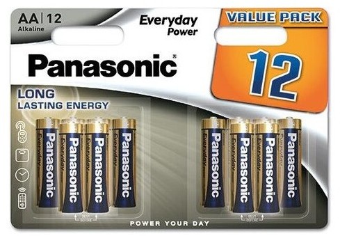 Baterie Panasonic Everyday Power AA R6 1,5V alcalina blister 12 buc. LR6EPS/12BW