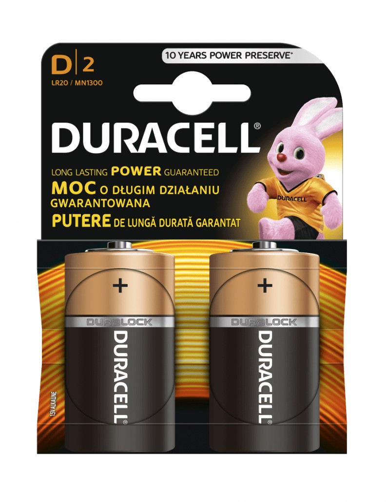 Baterie Duracell Basic D R20 1,5V alcalina set 2 buc.