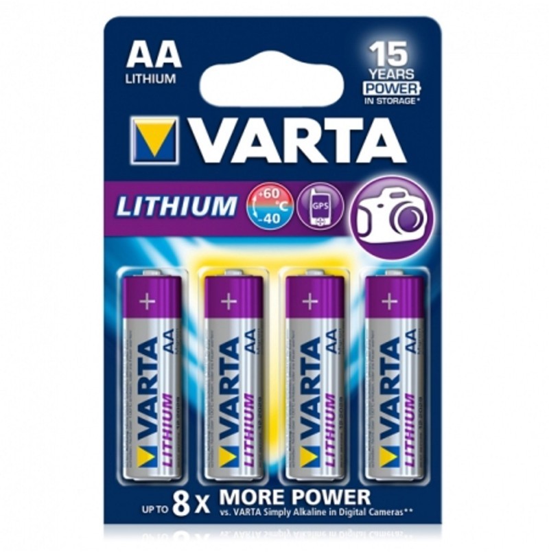 Baterie Varta Ultra Lithium AA R6 1,5V litiu set 4 buc.