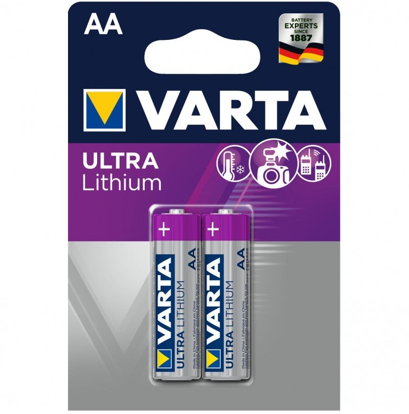 Baterie Varta Ultra Lithium AA R6 1,5V litiu set 2 buc.