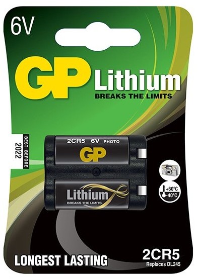Baterie gp batteries 2cr5 6v litiu blister 1 buc.