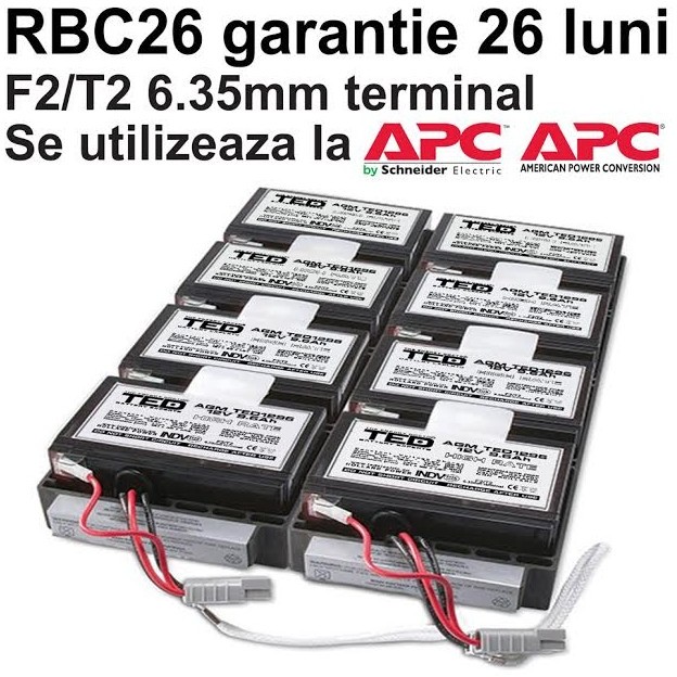 Acumulatori ups compatibili apc rbc26 rbc 26
